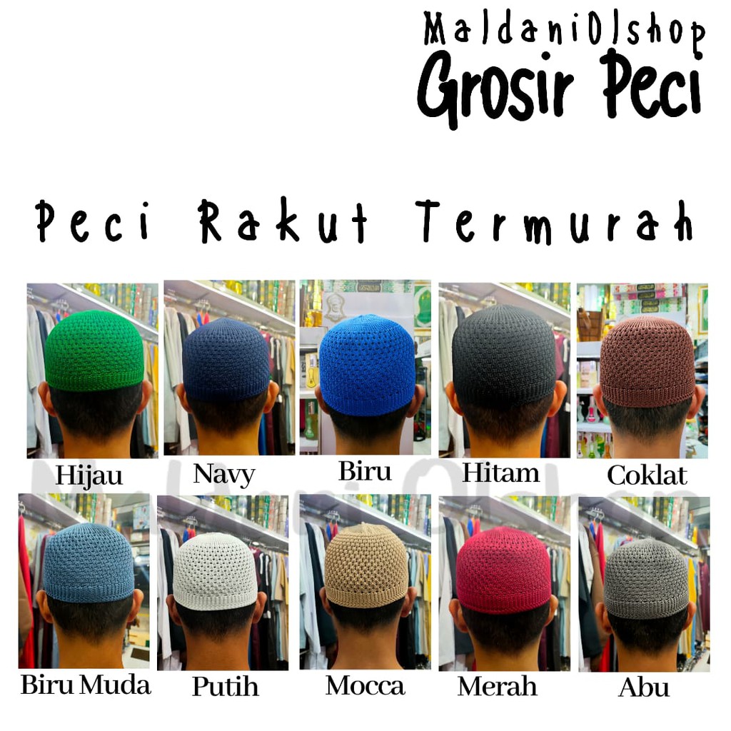 Peci Rajut Haji Kopyah Haji Kopiah Murah/Peci Rajut/Peci Haji