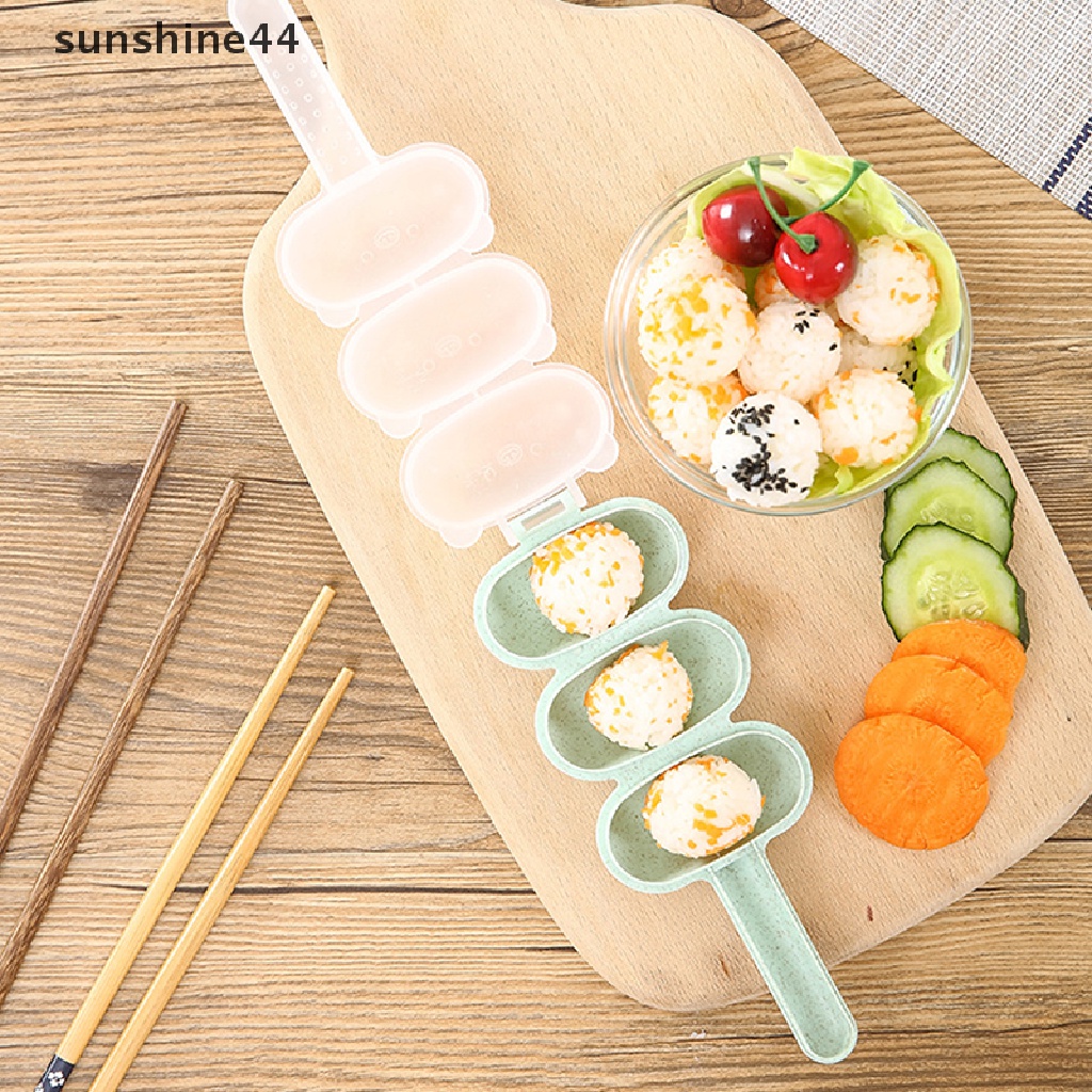 Sunshine Cetakan Nasi / Sushi DIY Bentuk Bola Untuk Anak