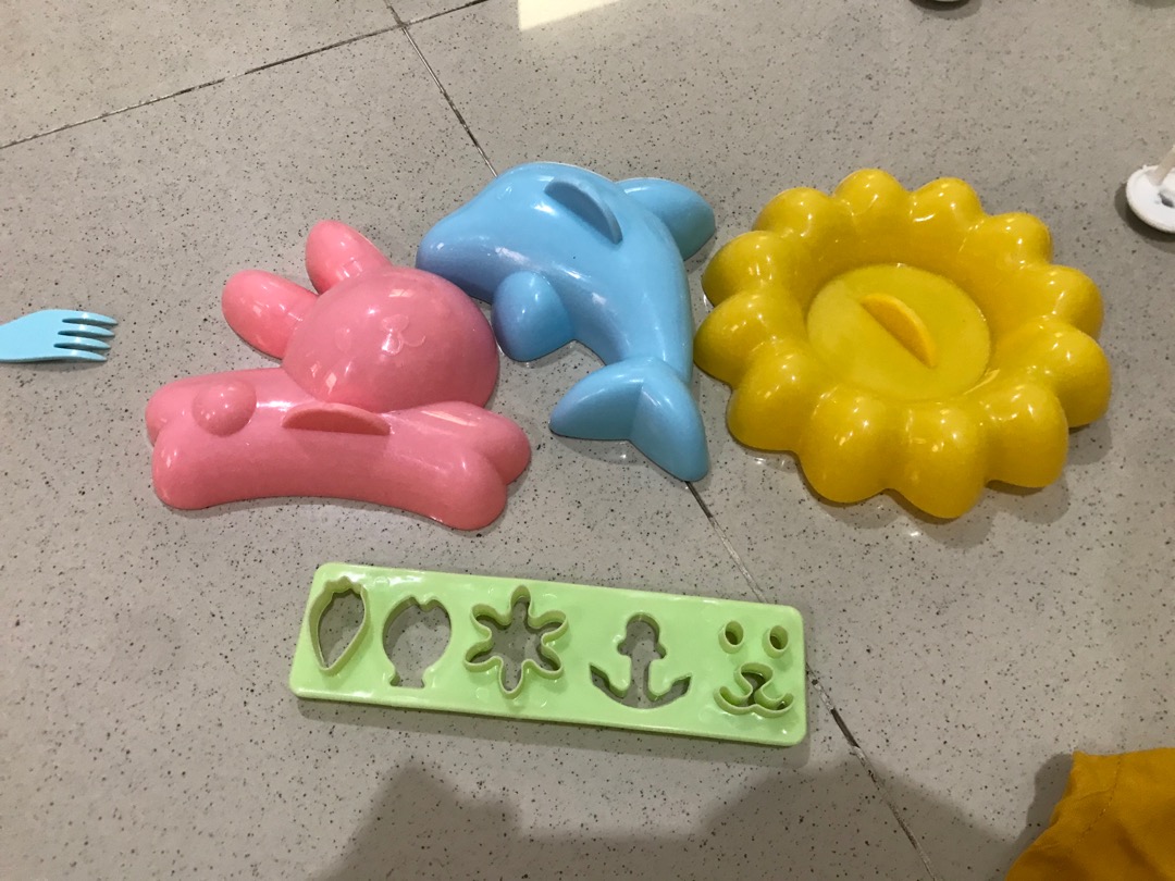 Cetakan Nasi Bento Set 4in1 Lumba Lumba Kelinci Matahari Nori/ Cetakan Agar Puding /cetakan Bento