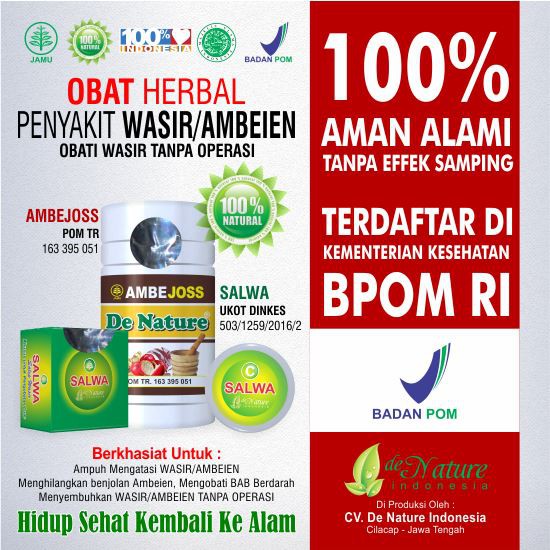 Ambejoss Salep Salwa De Nature Obat Wasir Ambeien Herbal Aman