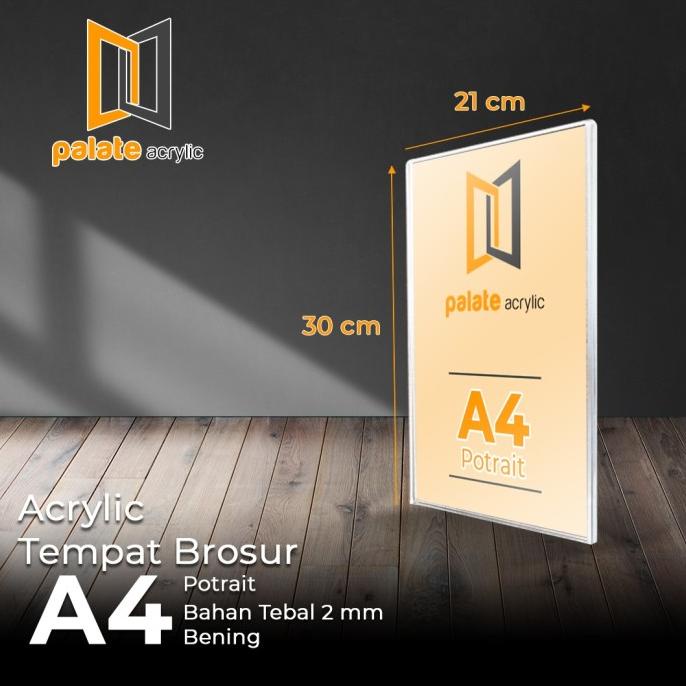 

Akrilik Tempat Brosur A4 Portrait / Acrylic / Tempat Brosur 2mm