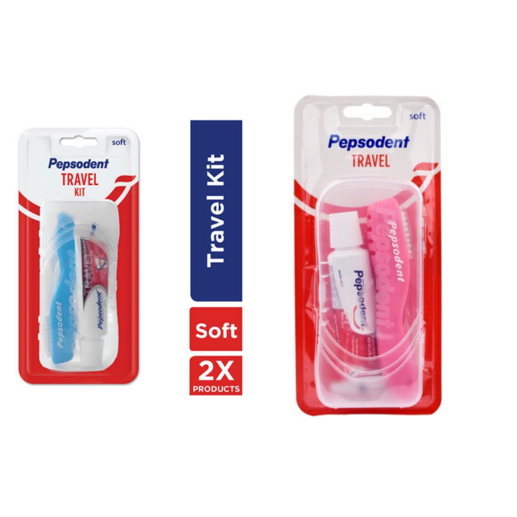 Pepsodent Travel Brush / Sikat Gigi Pepsodent Lipat / Sikat Gigi Murah -- NL