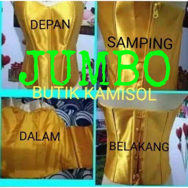 lontorso satin jumbo/kamisol kebaya/bustier kebaya/kemben kebaya