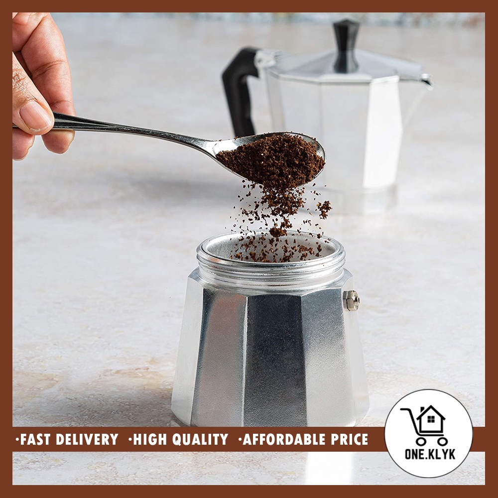 Moka Pot Espresso Coffee Kopi Maker 1 cup 3 cup 6 cup 9 cup