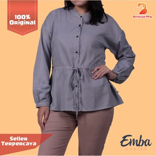 FASHION BLOUSE BAJU  ATASAN  LENGAN PANJANG WANITA  CEWEK 