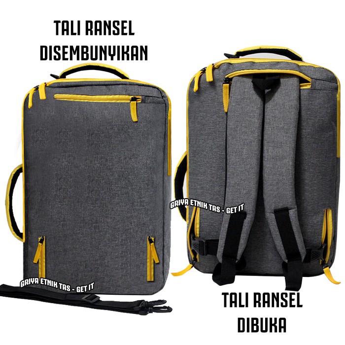 Tas Laptop Ransel Pria 15 Inch 3 in 1 Menerima Pesanan Tas Seminar Grosir ERSHOP