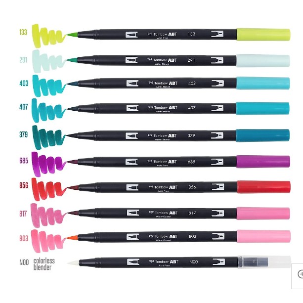 Tombow Dual Brush Pens Set - Tropical