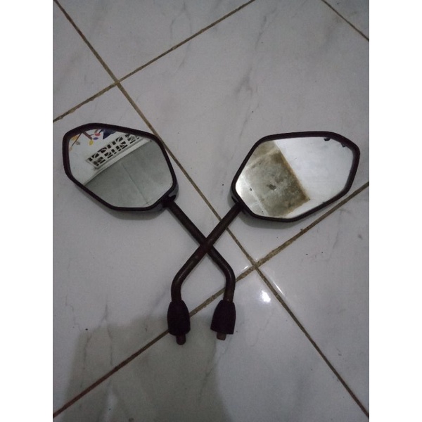 Sepasang spion kaca spion Honda Tiger Revo Tiger lama Megapro mono Verza original