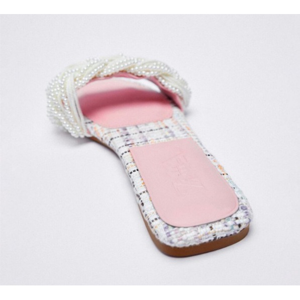 zara shoes PEARL MUTIARA FLAT IMPORT PINK MUTIARA 1818