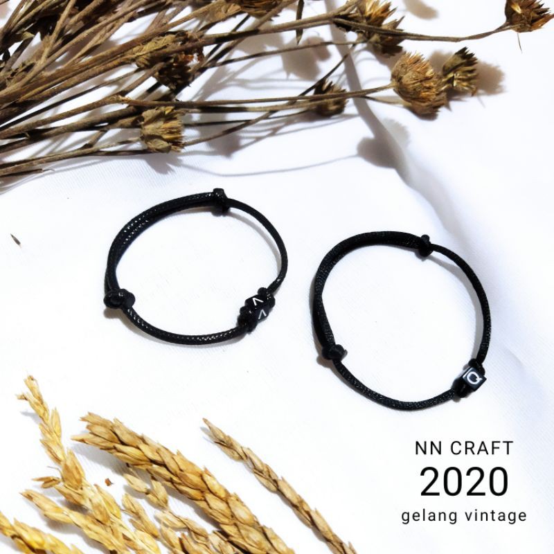 (PART T-Z) GELANG COUPLE / GELANG INISIAL / GELANG NAMA HURUF /  GELANG VINTAGE