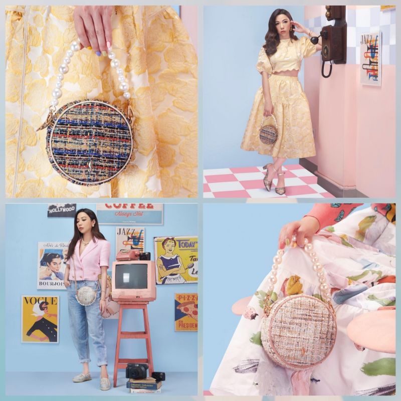 PELUNASAN Valencia by Enrica x Michie Brow : Chiara Bag in Black Gold