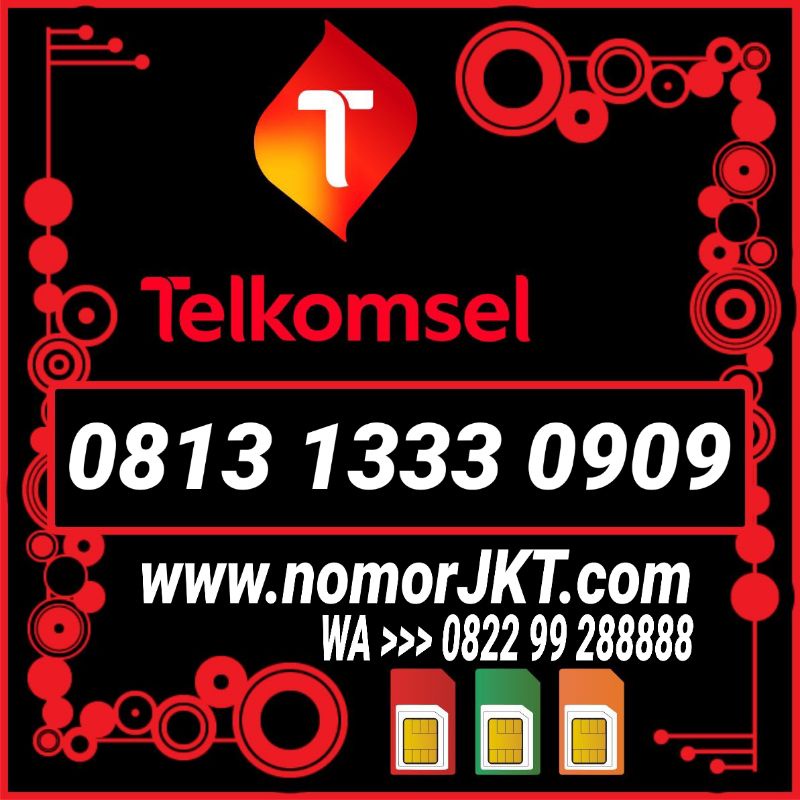 nomor cantik simpati 813 1333 0909