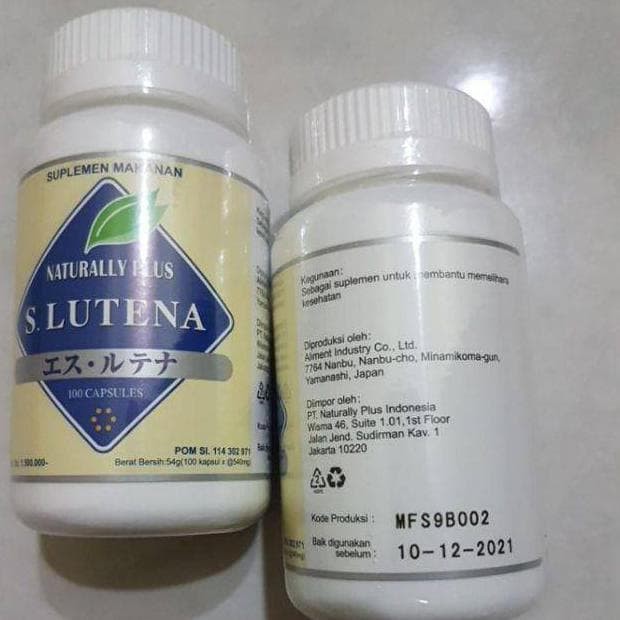 Slutena - Super Lutena - Lutein Naturally Plus Original S.Lutena naturally plus ORIGINAL 100%
