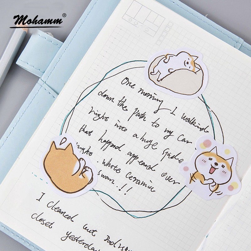 45 pcs Stickers SHIBA INU Deco Diary DIY Planner Bujo  Journal-stiker lucu murah aesthetic