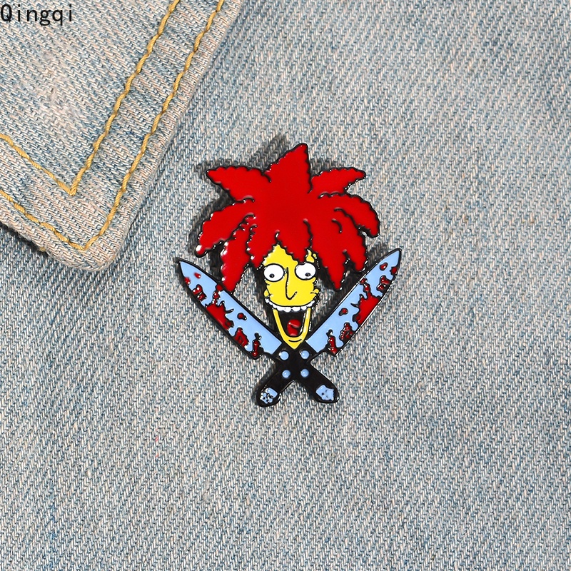 Bros Pin Enamel Desain Karakter Kartun TV Dagger Untuk Penggemar