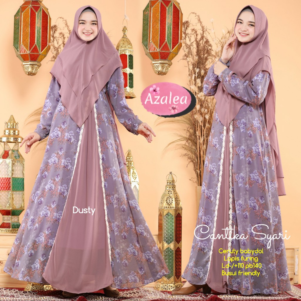 Gamis Cantika Syari Ceruty Babydoll