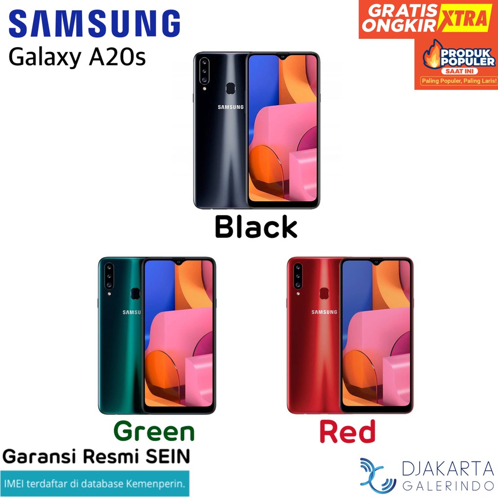 Samsung Galaxy A20s 3/32 & 4/64 GB - Garansi Resmi SEIN