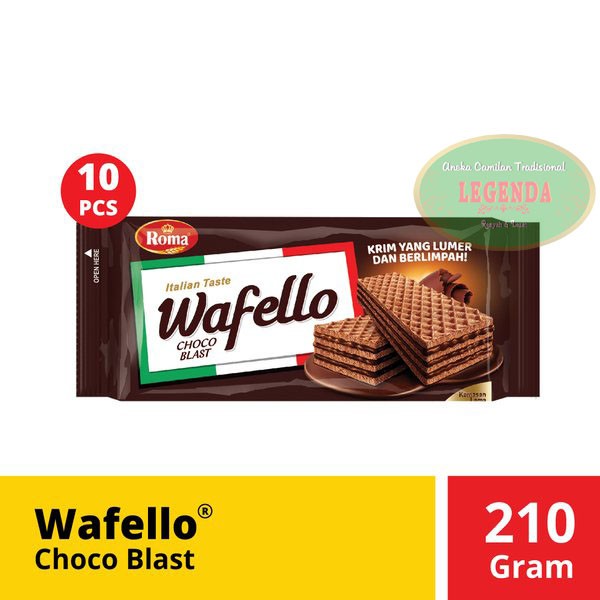 

Wafello Choco Blast isi 10 pcs x 17gr gram wafer cokelat coklat lezat