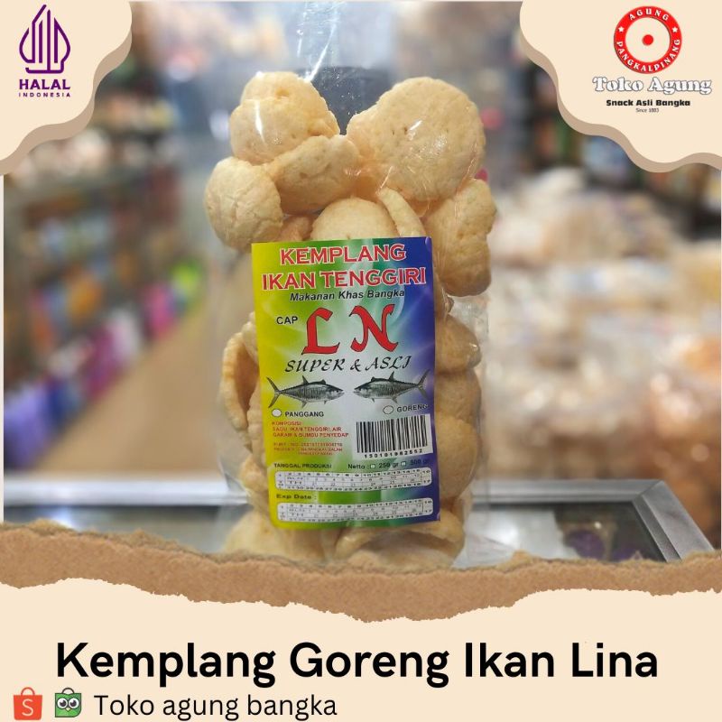 

Snack Kemplang Goreng Ikan super Lina LN Bangka