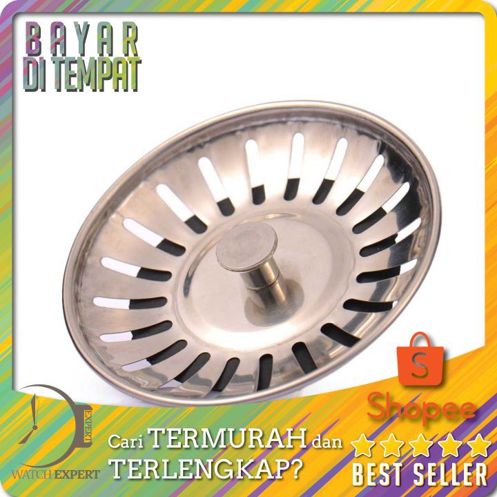 TERLARIS Saringan Penutup Lubang Bak Cuci Piring Sink Filter 7.8 x 3.1 cm