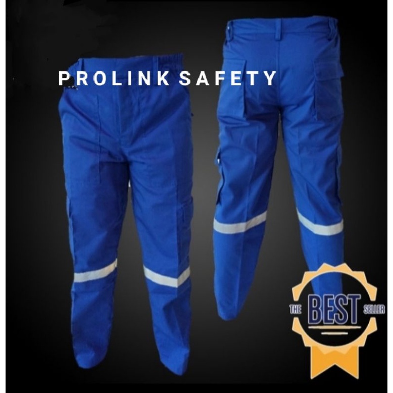 CELANA SAFETY BIRU BENHUR SAKU SAMPING