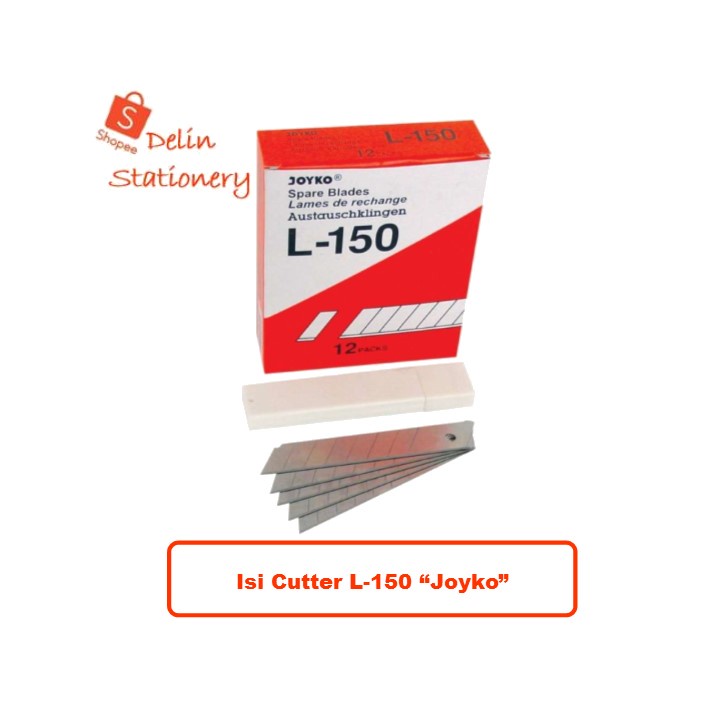 

Cutter Blade Refill Isi Pisau Pemotong Joyko L-150 1 Tube 5 Pcs / Isi Ulang Pisau Kater L-500 / Refil