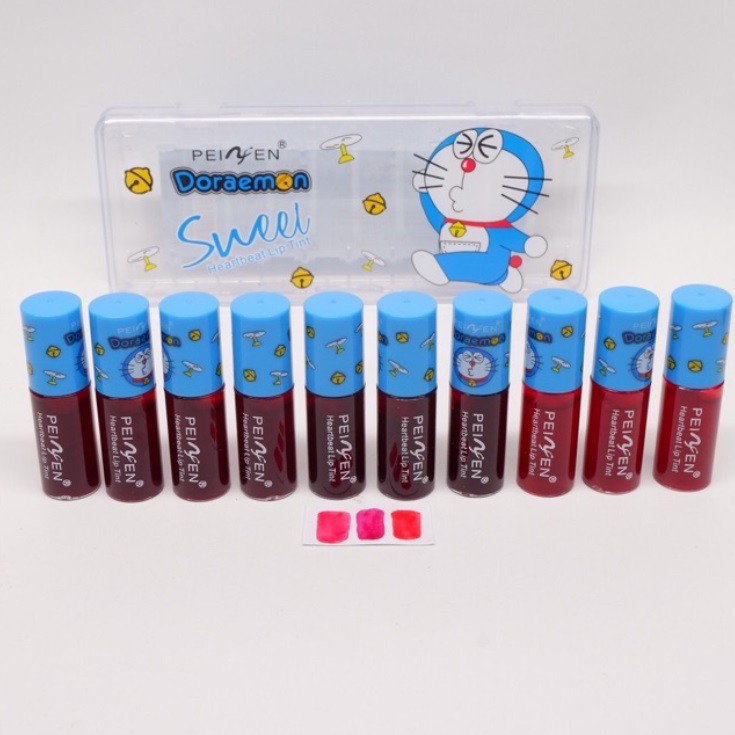 Liptint Korea Doraemon - Peiyen Liptint Doraemon Kartun Jepang / Lip Tint Original Lipstik Lipcream / Pemerah Bibir Pink Pelembab Bibir / Liptin Pelengkap Lipbalm Karakter Makeup Wanita / Liptint Anak Sekolah Liptint Tahan Lama Anti Air Waterproof