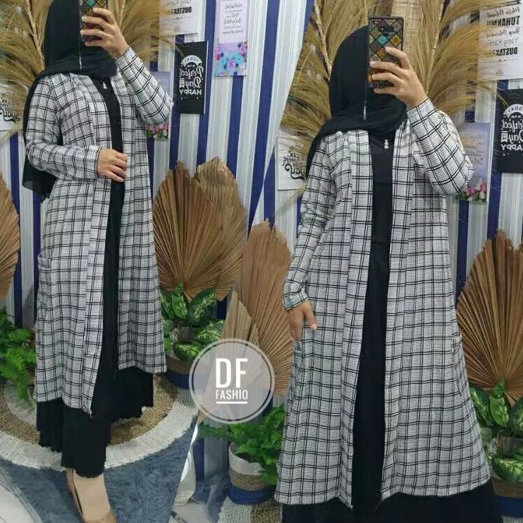 ♤ LONG CARDIGAN KOTAK, CARDIGAN WANITA /TUNIK CARDIGAN ➮