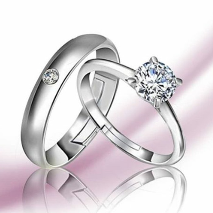 Cincin Couple Titanium ANTI KARAT SELAMANYA PGM CT54