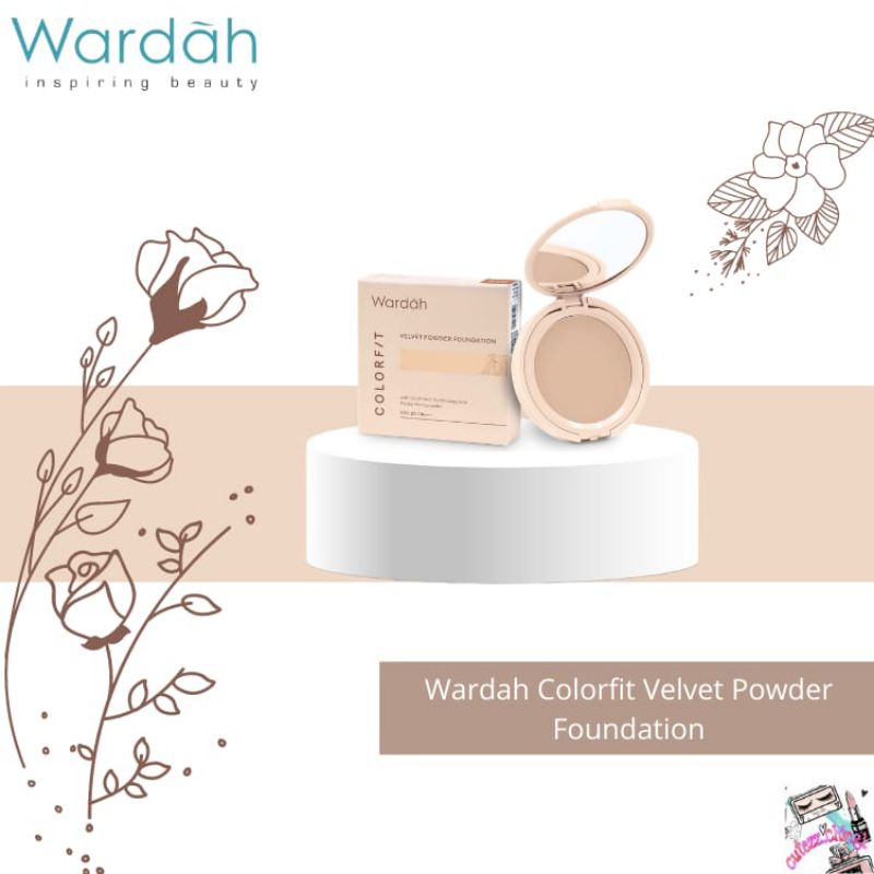 ☃️Cutezz_Ching1☃️Wardah Colorfit Velvet Powder Foundation SPF 20 PA+++ 11g