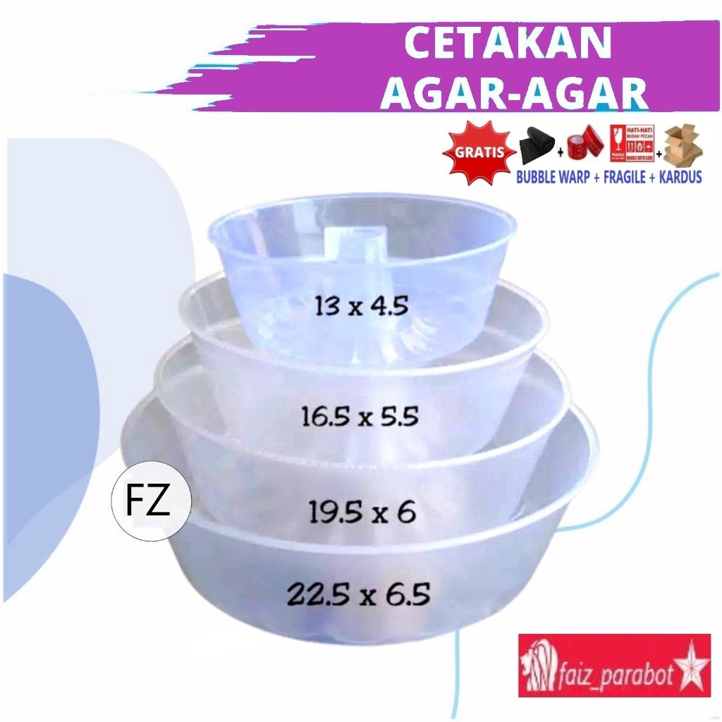 Cetakan Agar Pudding Sakura | Loyang Plastik Gelombang Kembang reage Ukuran S/M/L/XL