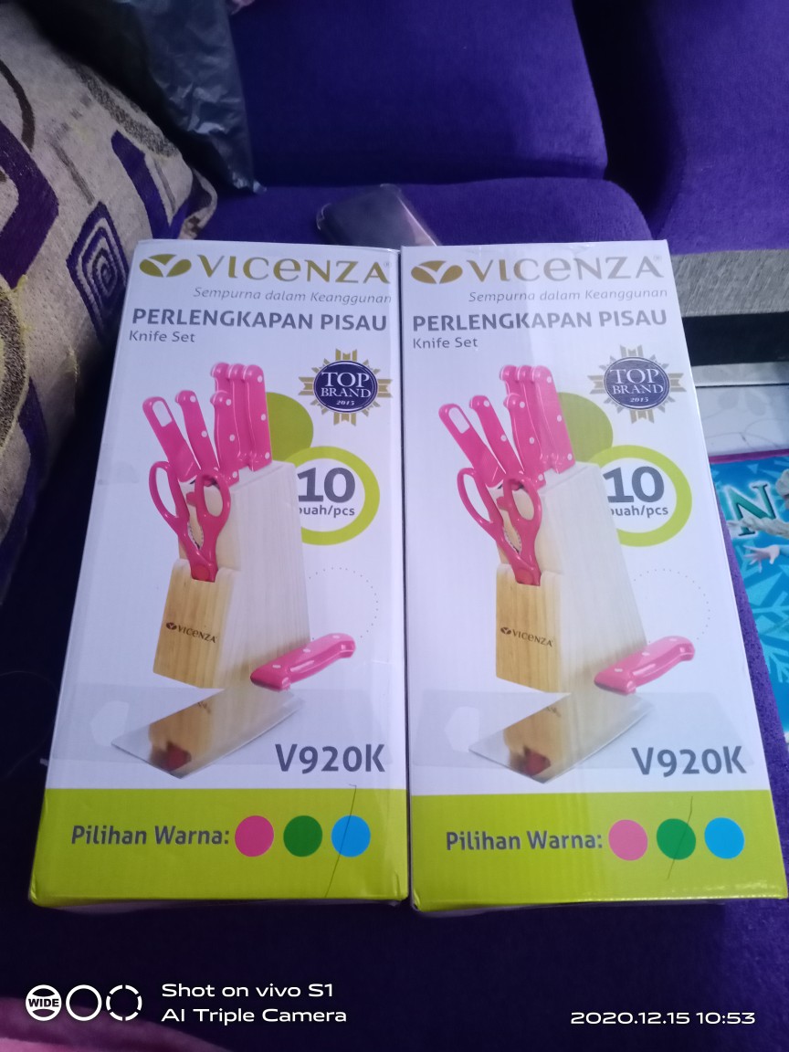 Vicenza  V920 Pisau Set Gagang Warna