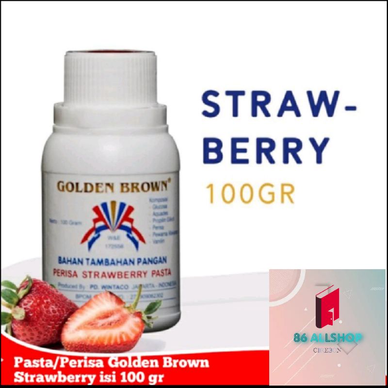 

Pasta/Perisa Strawberry (Golden Brown) isi 100 gr