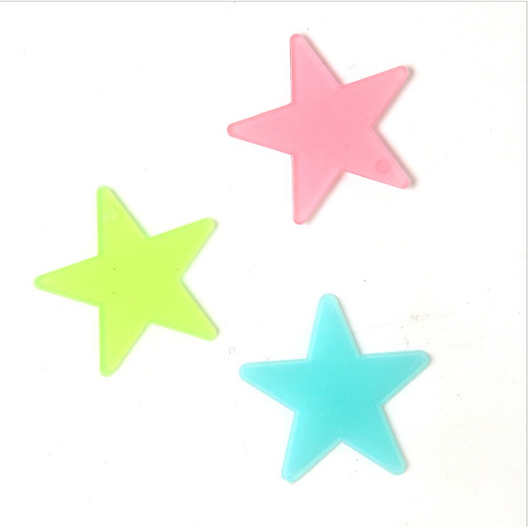 Star Tempelan Dinding Bentuk Bintang Berkilau Glow In The Dark