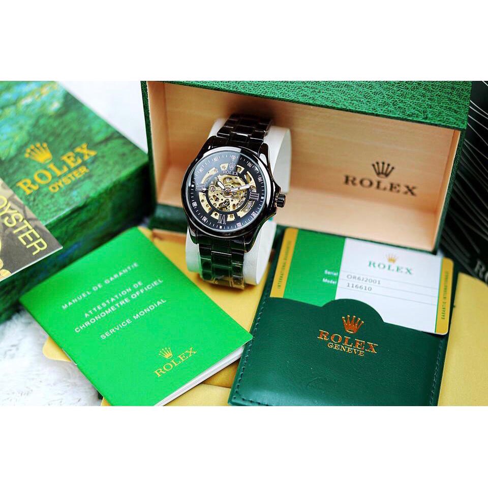 Jam Tangan ROLEX PRIA Automatic Full Set Box Rolex Original + Tas/Paperbag / BAYAR COD