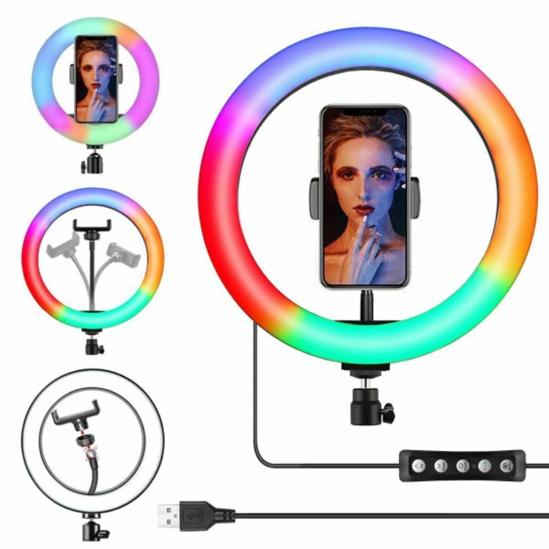 Ring Light RGB LED MJ26 diameter 26cm ring fill light selfie lamp