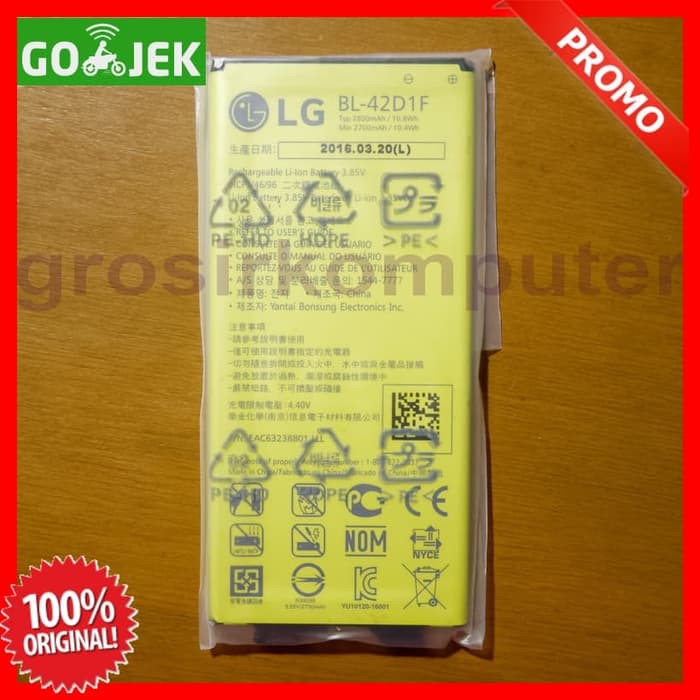Baterai Lg G5 / G5 Se Bl-42D1F Original 100%