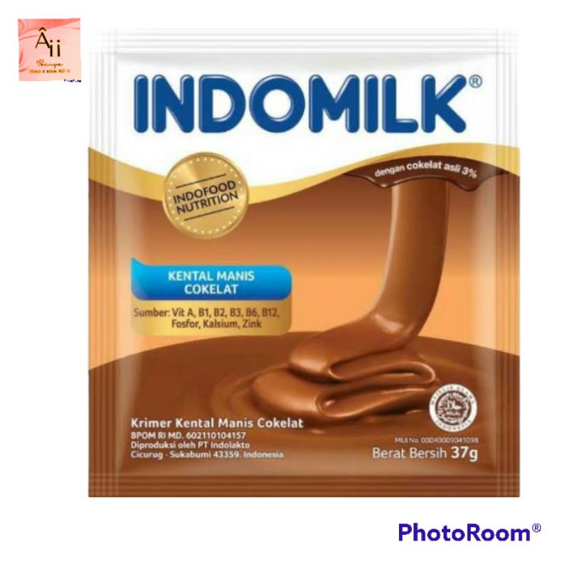 

1renteng Indomilk coklat isi 6sachet kental manis merk Indomilk