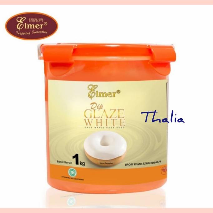 

ELMER DIP GLAZE WHITE/VANILA 1KG TOPPING/ISIAN U/DONAT/ROTI/CAKE DLL