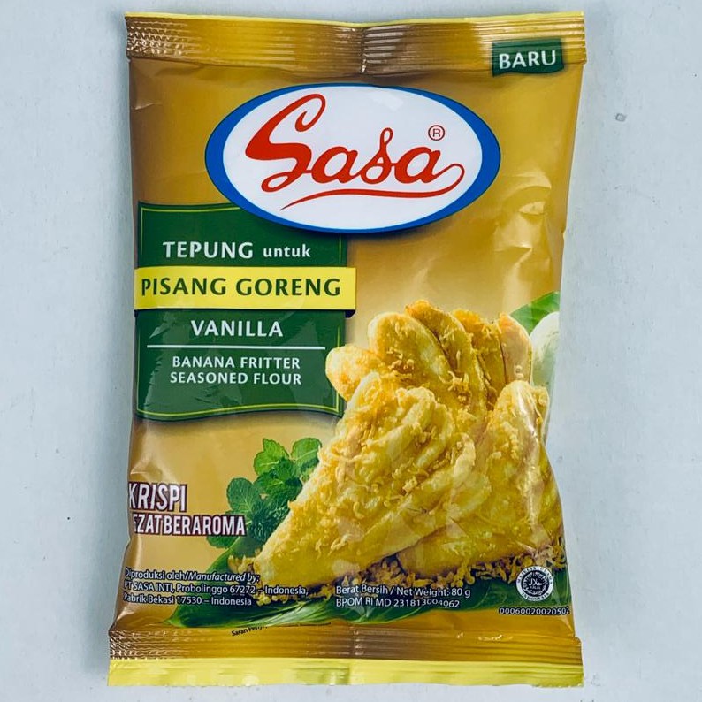 SASA TEPUNG UNTUK PISANG GORENG VANILLA 80g Shopee Indonesia