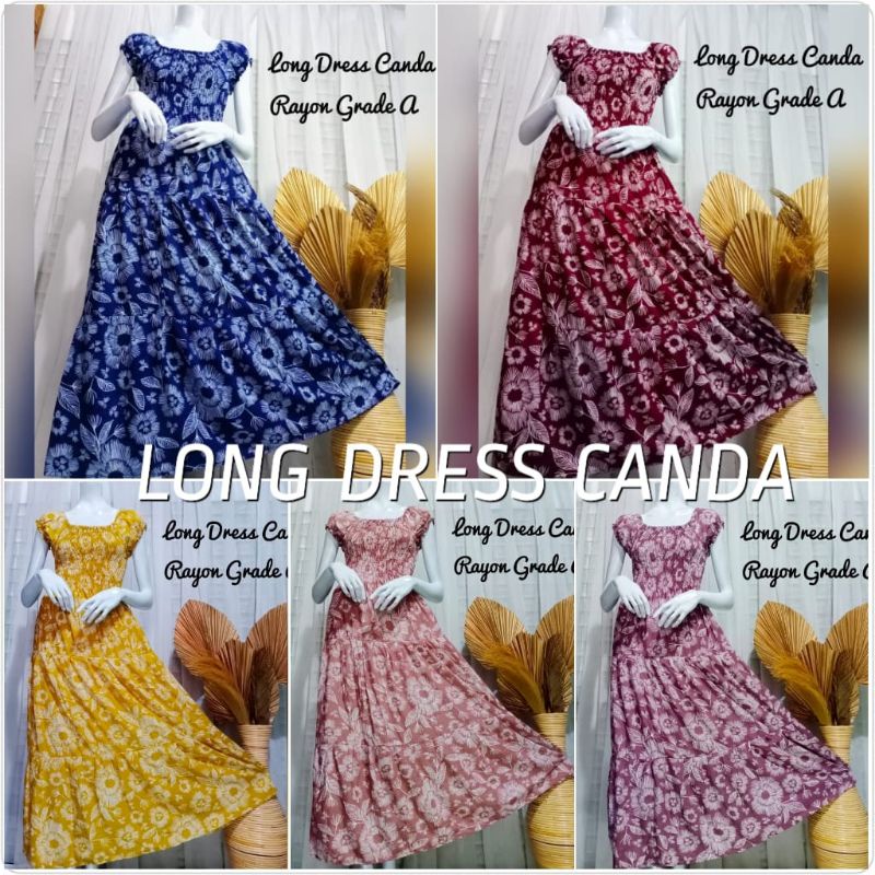 LONG DRESS CANDA CANTIK NYAMAN DI PAKAI