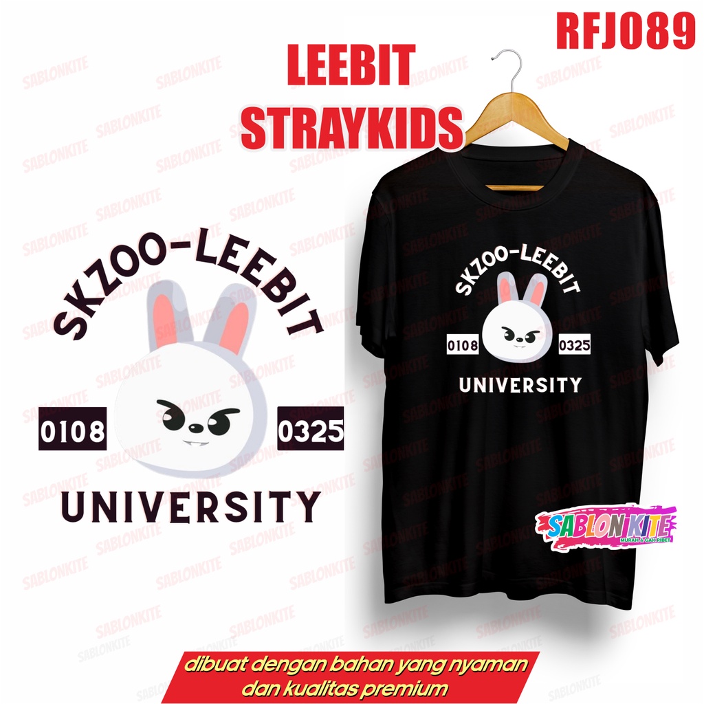 MURAH!!! KAOS SKZOO STRAYKIDS RFJ089 LEEBIT DLL UNISEX