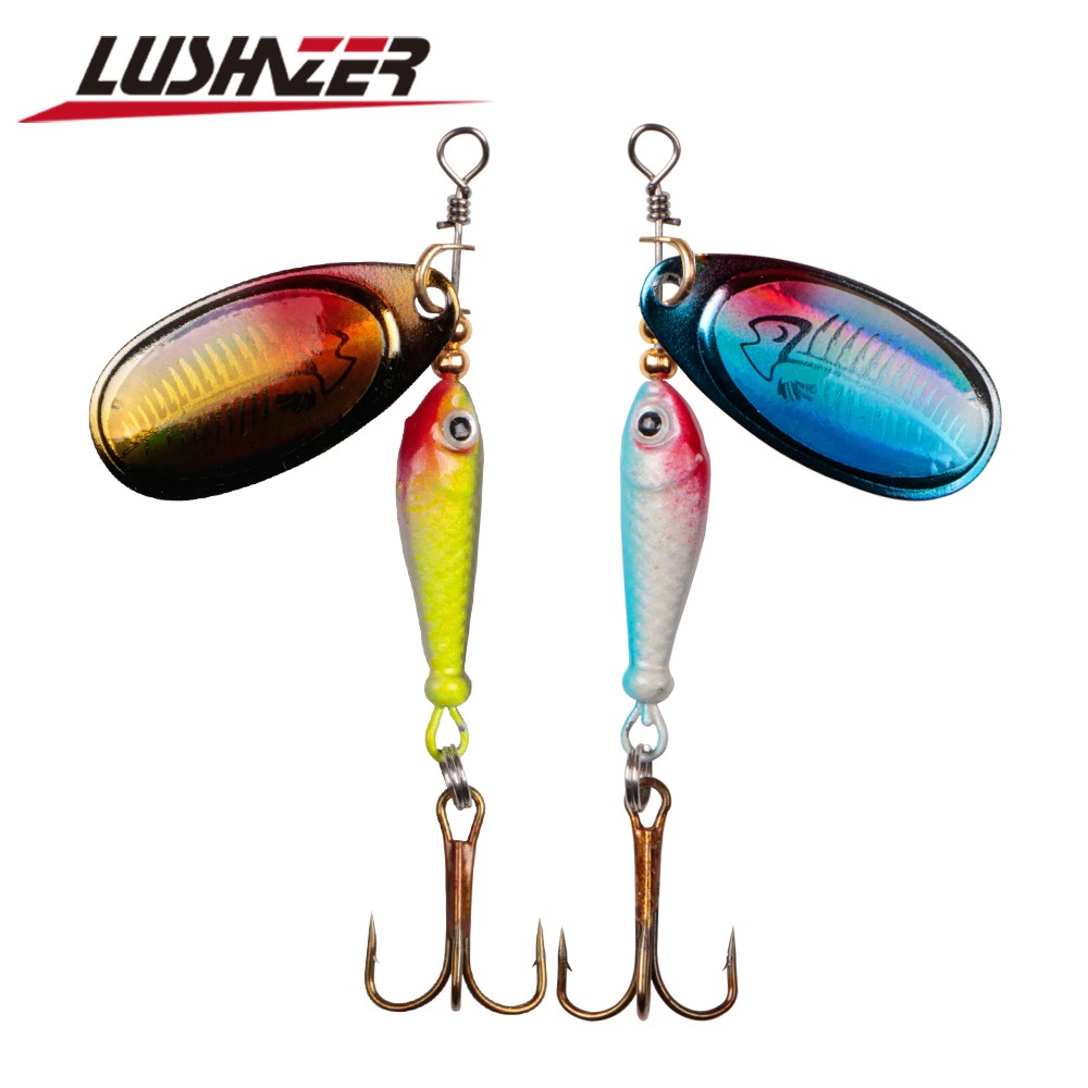 gs8 lushazer umpan pancing ikan spinner fishing lure 9g - lu79 - green Pro