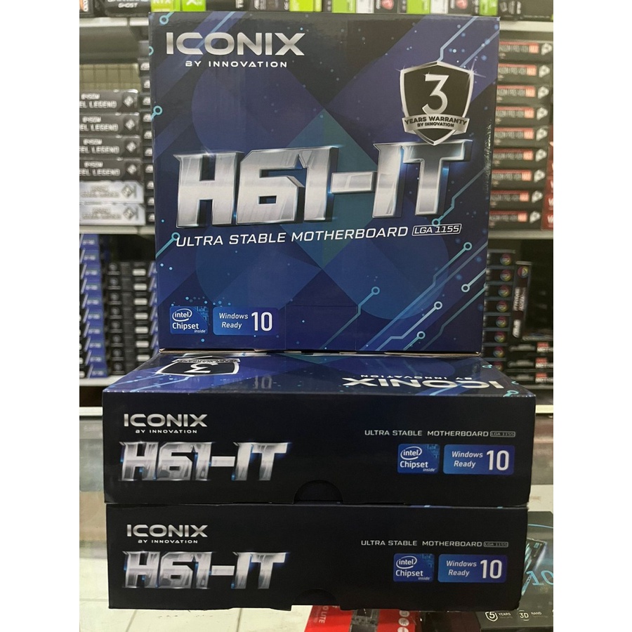 Motherboard Iconix H61 IT [Socket LGA 1155,intel H61, DDR3, HDMI] TOP GAN