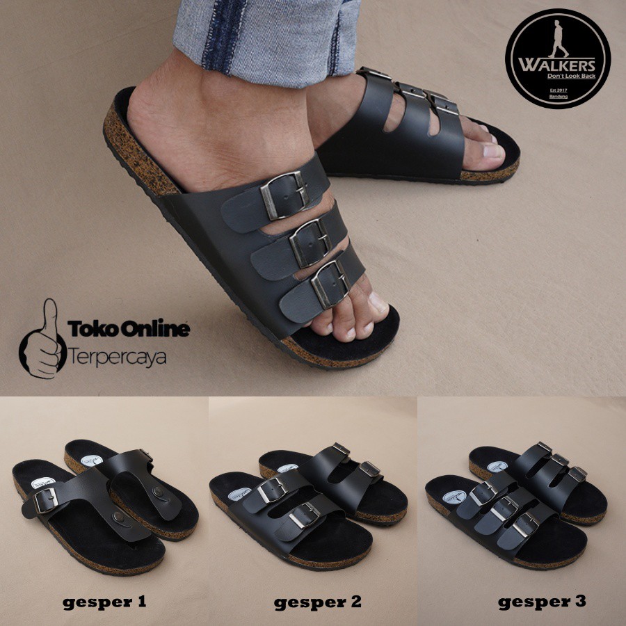 BEST SELLER!!! sandal slop pria sandal walkers gesper webbing berkualitas