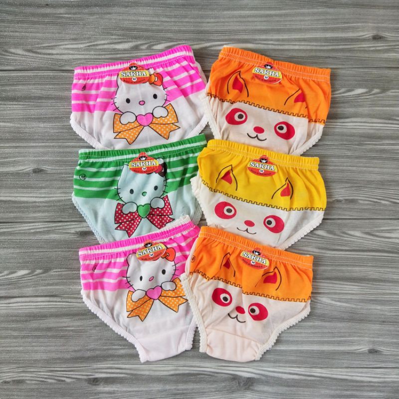 CD Celana dalam anak perempuan wanita PAUD / TK / SD anak cewek 1-6 tahun / girl Celana dalam murah