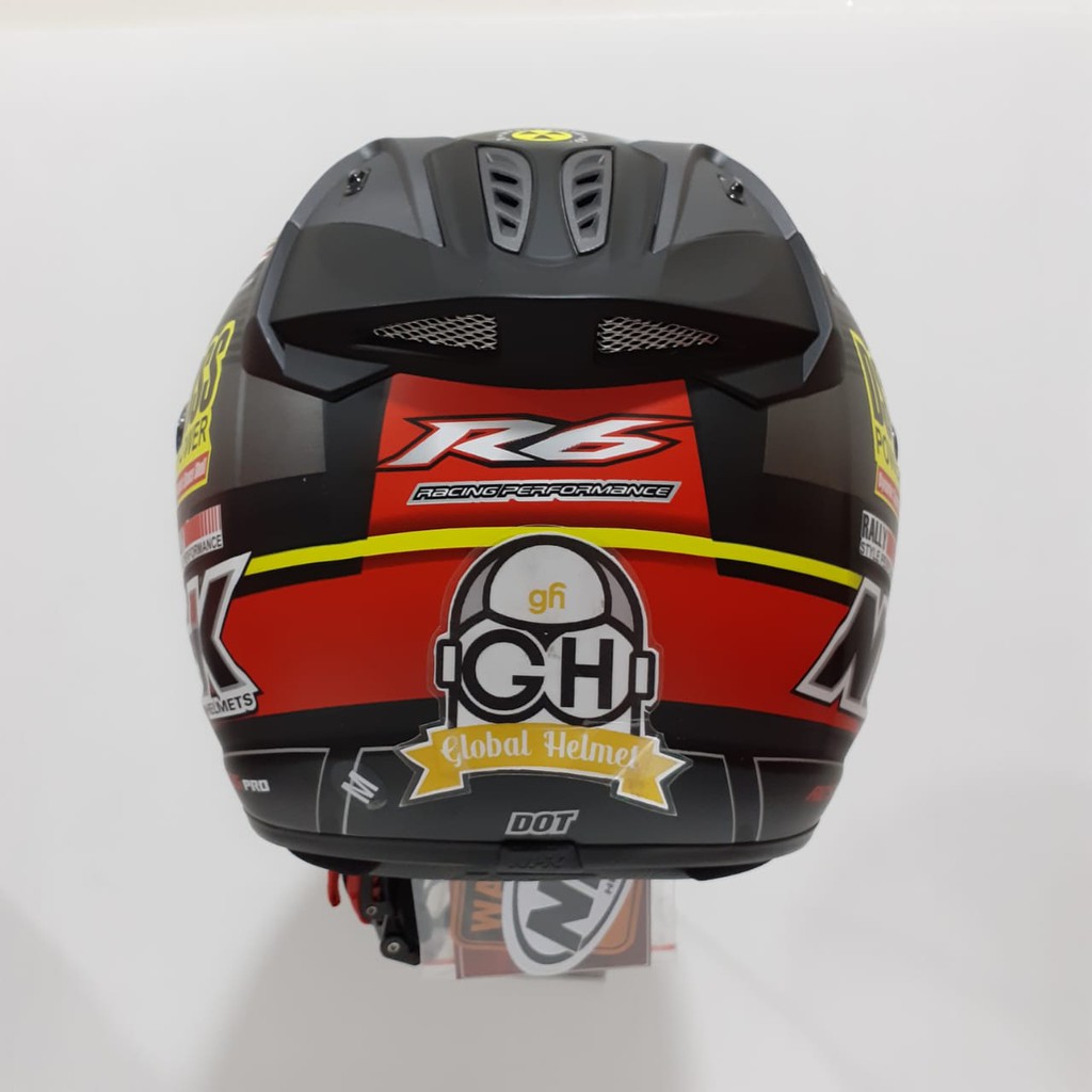 HELM NHK R6 MOTIF RALLY#2 BLACK RED DOFF