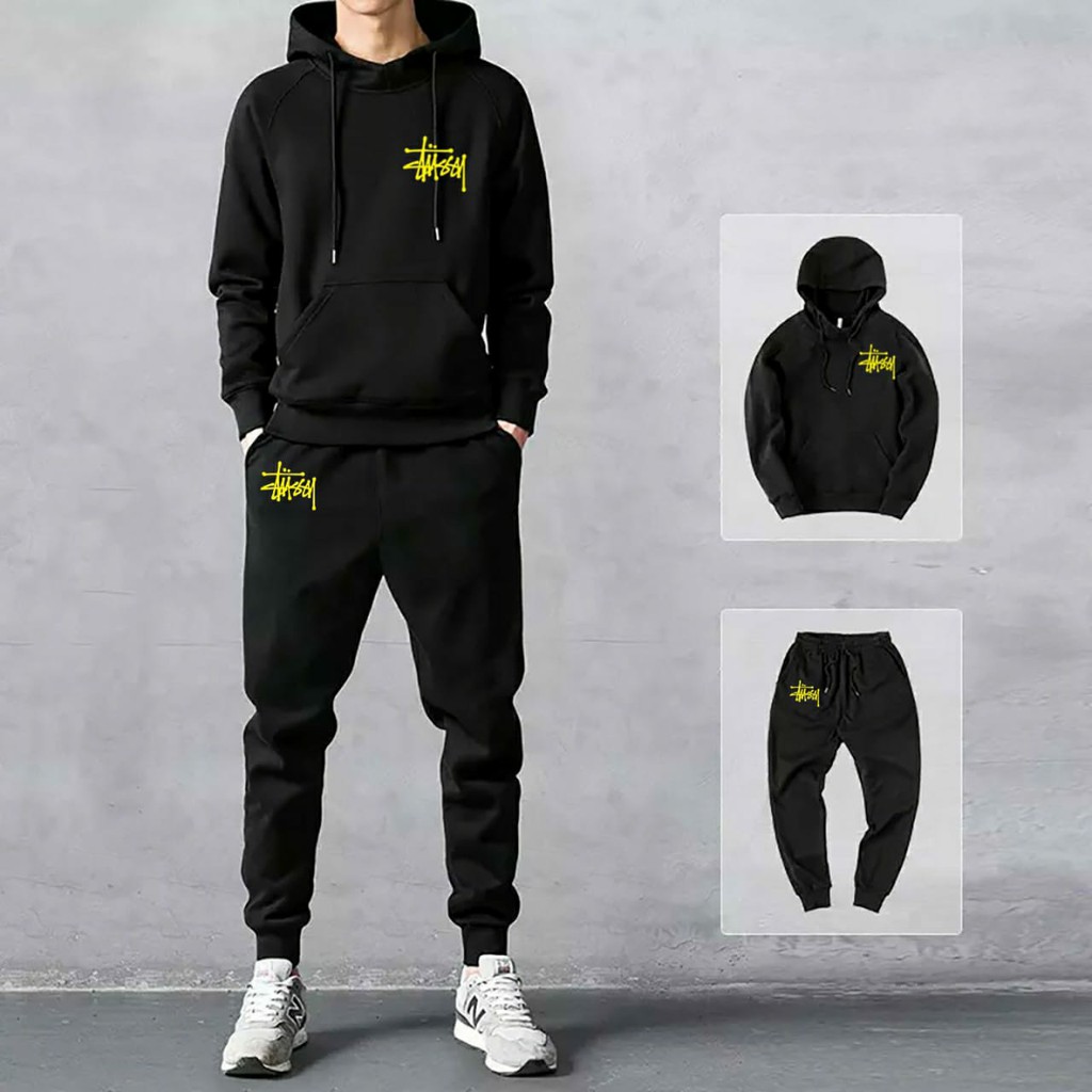 COD/ARPIOS SHOP// KEREN !!! STELAN TUSS SATU SET ( HOODIE + JOGGER ) SETELAN PRIA WANITA