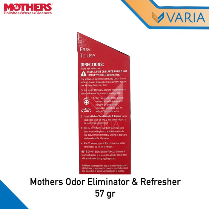 Mothers Odor Eliminator &amp; Refresher 57 gr New Car Scent Penghilang Bau