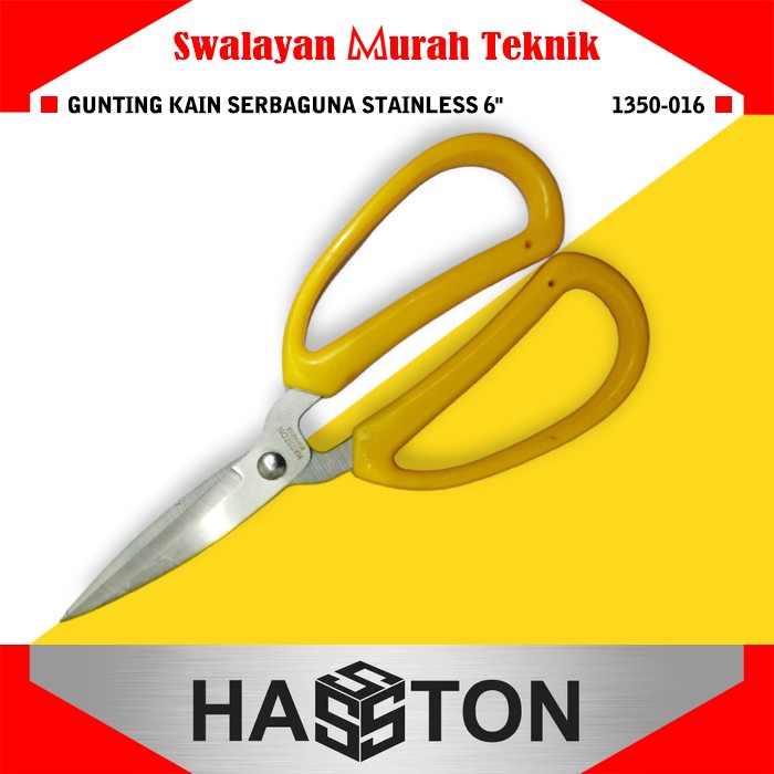 

HASSTON PROHEX 1350-016 Gunting Kain Serbaguna 6" Stainless Steel